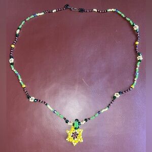 Necklace sunflower, floral nature lover